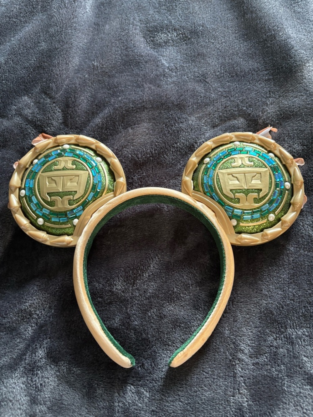 Wakanda Forever Mickey Ears Gold and Green